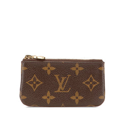 ルイ ヴィトン モノグラム ポシェット クレ コインケース キーケース 小銭入れ M62650 ブラウン PVC レザー レディース LOUIS VUITTON 【中古】