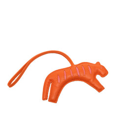 エルメス ルールー タイガー バッグチャーム オレンジ ピンク アニョーミロ レディース HERMES 【中古】