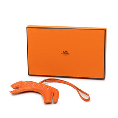エルメス ルールー タイガー バッグチャーム オレンジ ピンク アニョーミロ レディース HERMES 【中古】