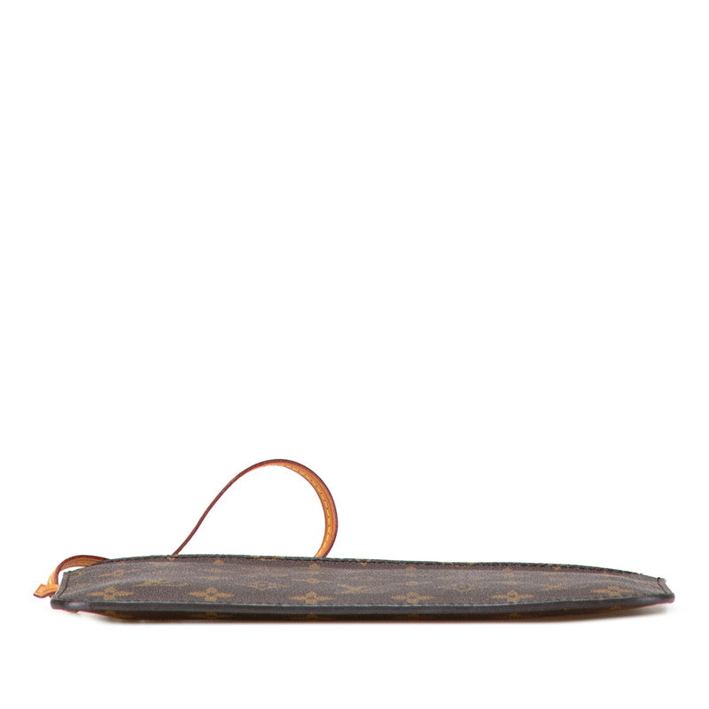 ルイ ヴィトン モノグラム ネヴァーフルMM付属 ポーチ ブラウン PVC レザー レディース LOUIS VUITTON 【中古】