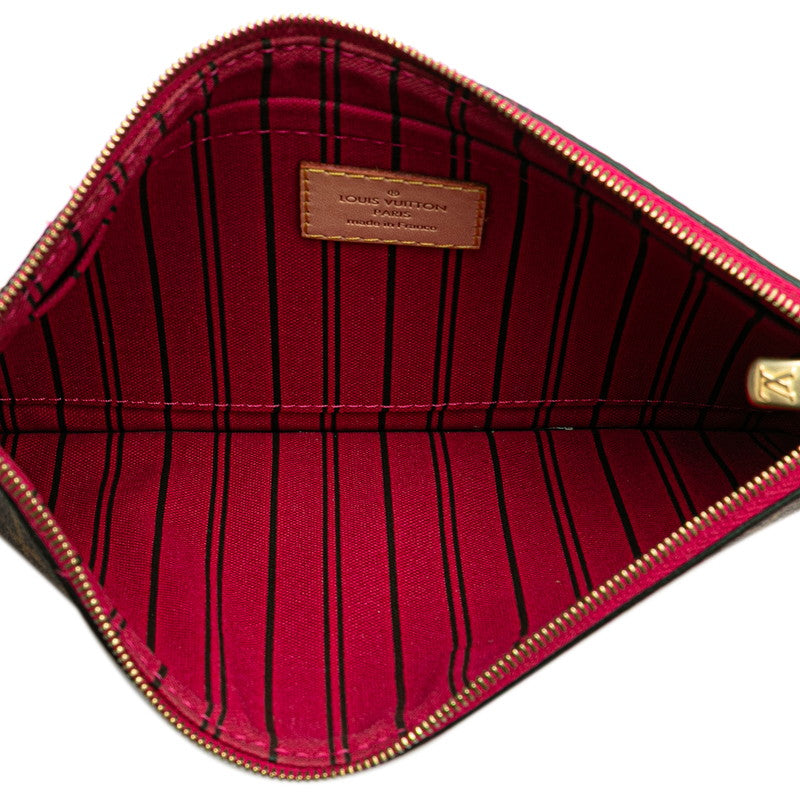ルイ ヴィトン モノグラム ネヴァーフルMM付属 ポーチ ブラウン PVC レザー レディース LOUIS VUITTON 【中古】