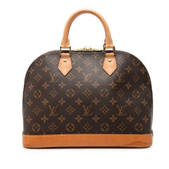 ルイ ヴィトン モノグラム アルマPM 新型 ハンドバッグ M53151 ブラウン PVC レザー レディース LOUIS VUITTON 【中古】
