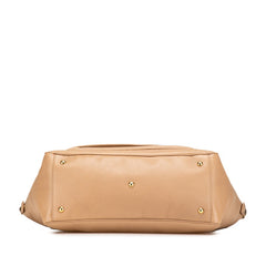 グッチ ダブルG ハンドバッグ ボストンバッグ 251813 ベージュ レザー レディース GUCCI 【中古】