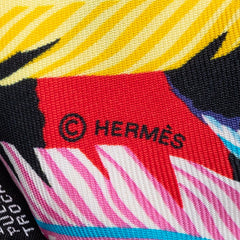 エルメス ツイリー JAGUAR QUETZAL ジャガー ケツァール スカーフ マルチカラー シルク レディース HERMES 【中古】