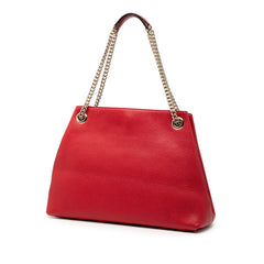 グッチ ソーホー チェーン ショルダーバッグ 536196 レッド レザー レディース GUCCI 【中古】