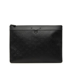 ルイ ヴィトン モノグラム シャドウ ポシェット ディスカバリー クラッチバッグ セカンドバッグ M62903 ノワール ブラック レザー メンズ LOUIS VUITTON 【中古】