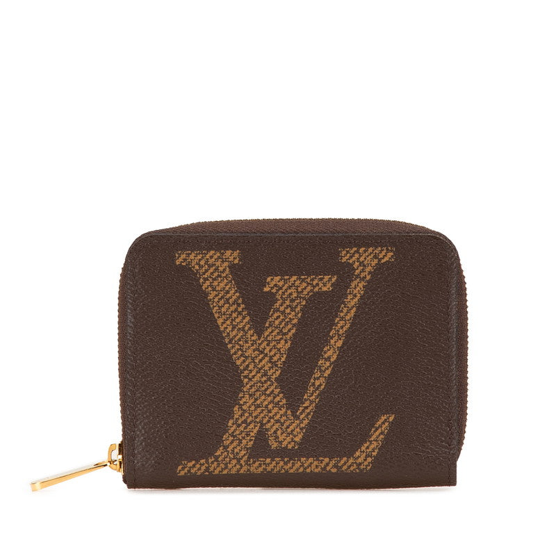 ルイ ヴィトン モノグラム ジャイアント ジッピー コインパース コインケース M69354 ブラウン PVC レザー レディース LOUIS VUITTON 【中古】