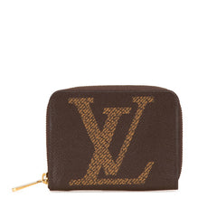 ルイ ヴィトン モノグラム ジャイアント ジッピー コインパース コインケース M69354 ブラウン PVC レザー レディース LOUIS VUITTON 【中古】