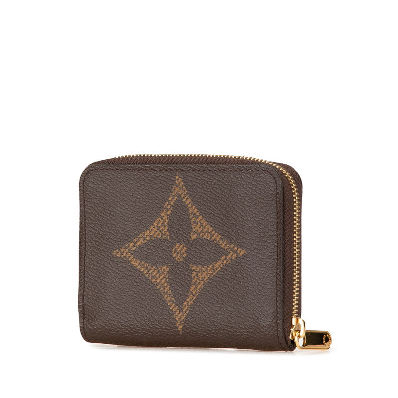 ルイ ヴィトン モノグラム ジャイアント ジッピー コインパース コインケース M69354 ブラウン PVC レザー レディース LOUIS VUITTON 【中古】