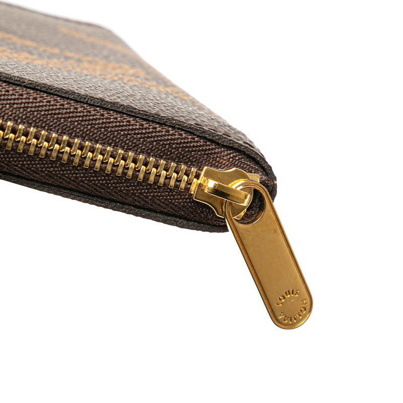 ルイ ヴィトン モノグラム ジャイアント ジッピー コインパース コインケース M69354 ブラウン PVC レザー レディース LOUIS VUITTON 【中古】