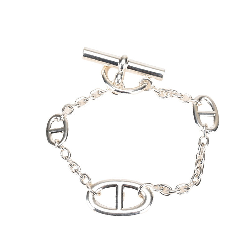 エルメス シェーヌダンクル ファランドール ST ブレスレット SV925 シルバー メンズ HERMES 【中古】