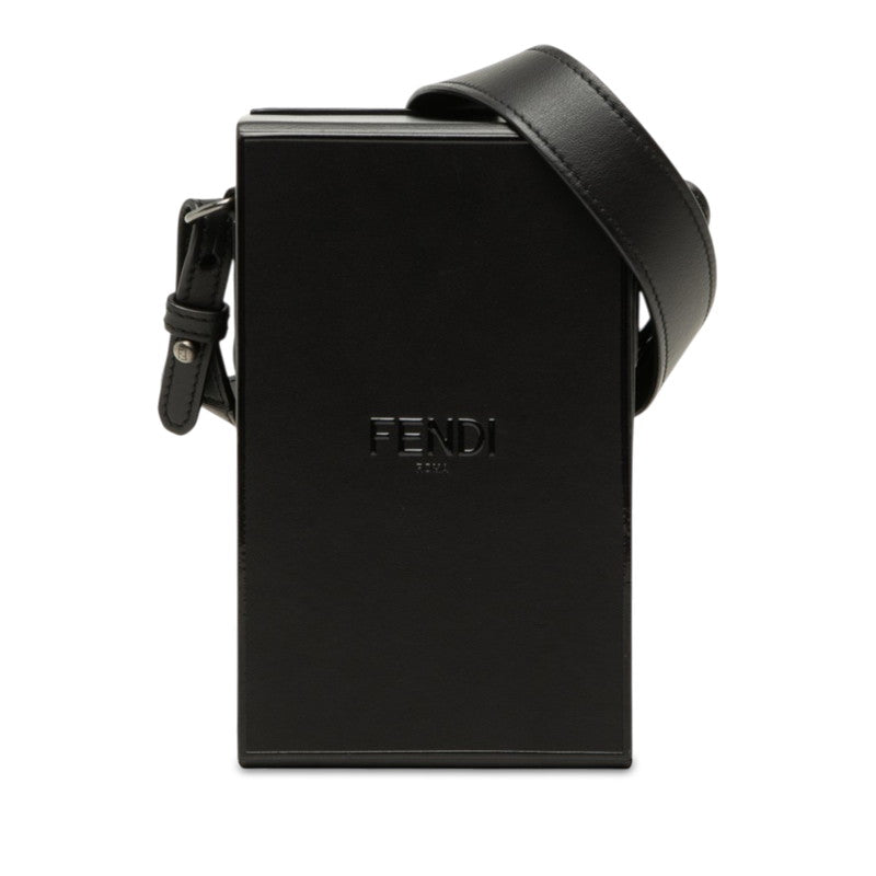 フェンディ 斜め掛け ショルダーバッグ 7VA519 ブラック レザー レディース FENDI 中古