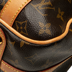 ルイ ヴィトン モノグラム ストレーザPM ハンドバッグ ショルダーバッグ M51186 ブラウン PVC レザー レディース LOUIS VUITTON 【中古】