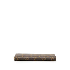 ルイ ヴィトン モノグラム ジッピーウォレット ラウンドファスナー 長財布 M60017 ブラウン PVC レディース LOUIS VUITTON 中古