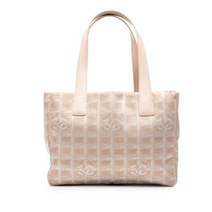 シャネル ココマーク ニュートラベルラインPM トートバッグ ショルダーバッグ A20457 ピンク ナイロン レザー レディース CHANEL 中古
