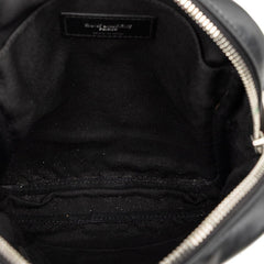 サンローラン ロゴ ショルダーバッグ クロスボディバッグ 斜めかけ ブラック レザー メンズ SAINT LAURENT 【中古】