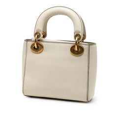 ディオール レディディオールミニ ニキ ド サン ファル ハンドバッグ ショルダーバッグ 2WAY オフホワイト レザー レディース Dior 【中古】