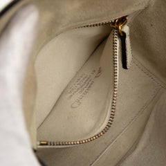 ディオール レディディオールミニ ニキ ド サン ファル ハンドバッグ ショルダーバッグ 2WAY オフホワイト レザー レディース Dior 【中古】