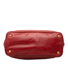 プラダ トートバッグ ショルダーバッグ 2WAY レッド レザー レディース PRADA 【中古】