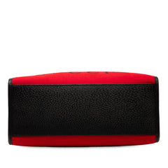 グッチ 100周年記念 ロゴ トートバッグ ショルダーバッグ 2WAY 659988 レッド ブラック キャンバス レザー レディース GUCCI 【中古】