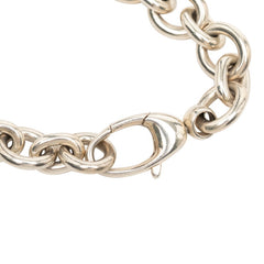 グッチ ロゴプレート ブレスレット #17 SV925 シルバー レディース GUCCI 【中古】