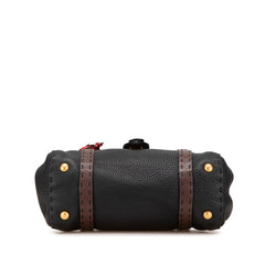 フェンディ セレリア ミニリンダ ミニハンドバッグ 8BR486 ブラウン ブラック レザー レディース FENDI 【中古】
