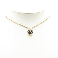 ルイ ヴィトン パンダンティフ スパイキー ヴァレンタイン ペンダントネックレス M67029 ゴールド シルバー メッキ メタル レディース LOUIS VUITTON 【中古】