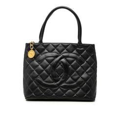 シャネル 復刻トート ココマーク ハンドバッグ トートバッグ ブラック キャビアスキン レディース CHANEL 【中古】