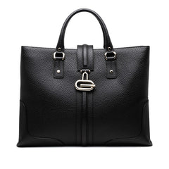 グッチ トートバッグ ハンドバッグ 130994 ブラック レザー メンズ GUCCI 【中古】