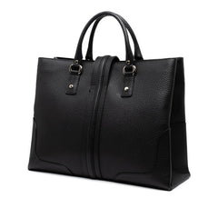 グッチ トートバッグ ハンドバッグ 130994 ブラック レザー メンズ GUCCI 【中古】
