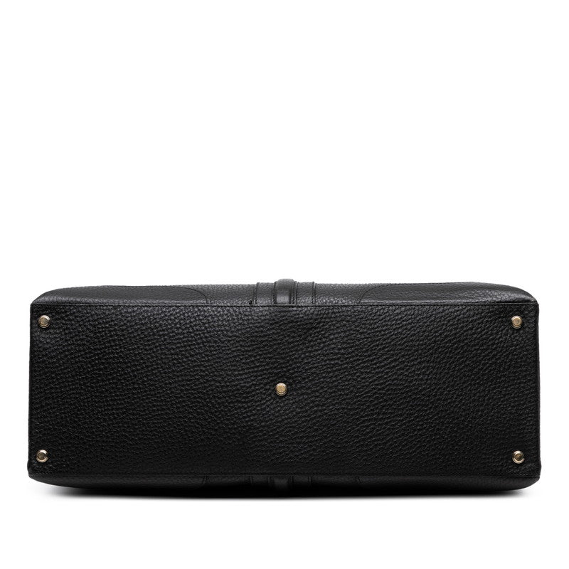 グッチ トートバッグ ハンドバッグ 130994 ブラック レザー メンズ GUCCI 【中古】