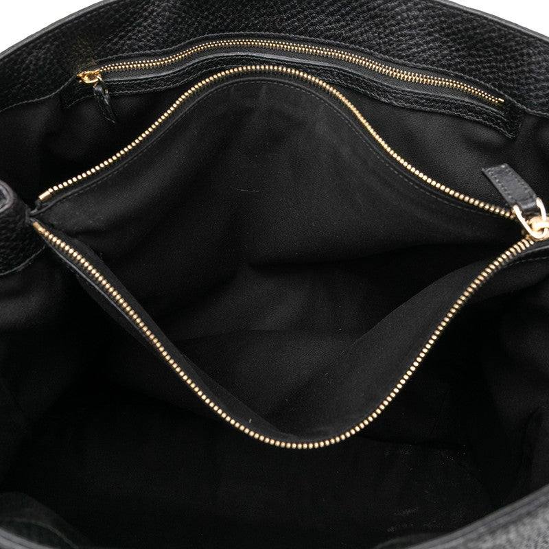 グッチ トートバッグ ハンドバッグ 130994 ブラック レザー メンズ GUCCI 【中古】