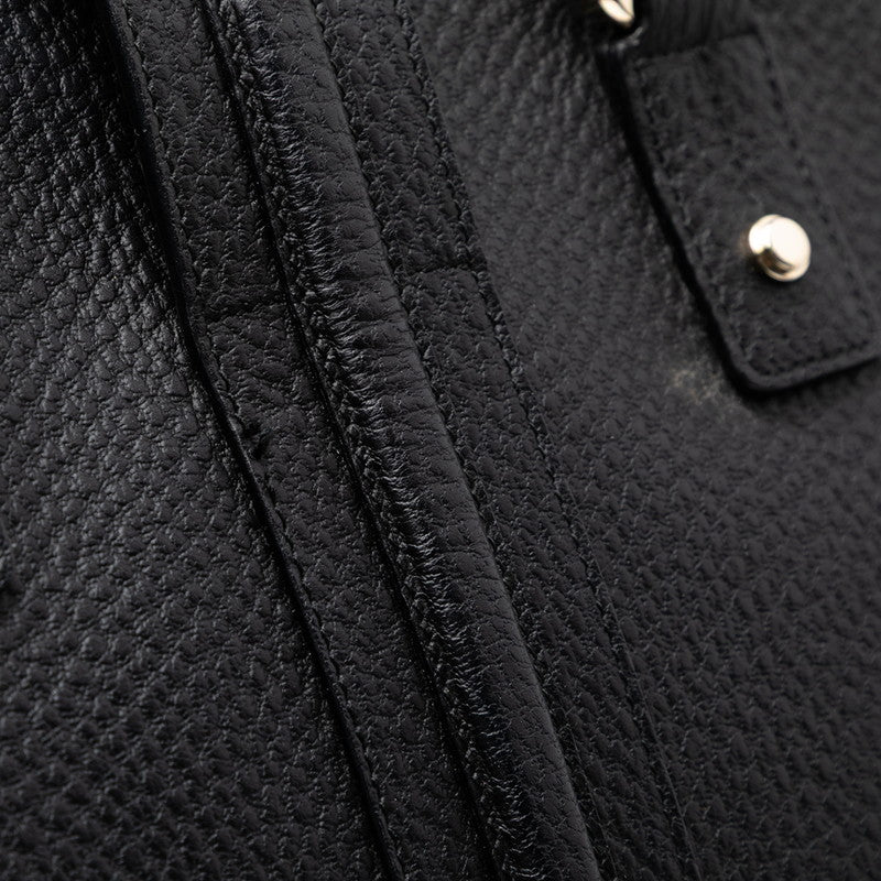 グッチ トートバッグ ハンドバッグ 130994 ブラック レザー メンズ GUCCI 【中古】