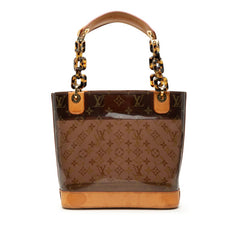 ルイ ヴィトン モノグラム カバ アンブルPM ハンドバッグ M92502 ブラウン ベージュ ビニール レザー レディース LOUIS VUITTON 【中古】