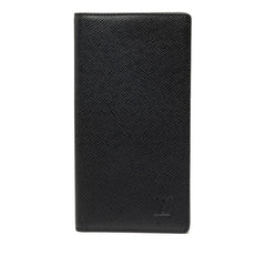 ルイ ヴィトン タイガ ポルト バルール カルトクレディ 二つ折り 長財布 札入れ M30394 ブラック レザー レディース LOUIS VUITTON 中古