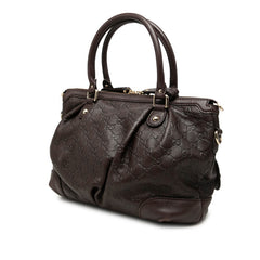 グッチ グッチシマ スーキー ハンドバッグ ショルダーバッグ 2WAY 247902 ブラウン レザー レディース GUCCI 中古