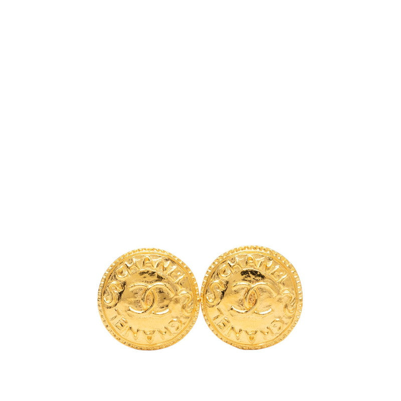 シャネル ヴィンテージ ココマーク ロゴ イヤリング ゴールド メッキ レディース CHANEL 【中古】