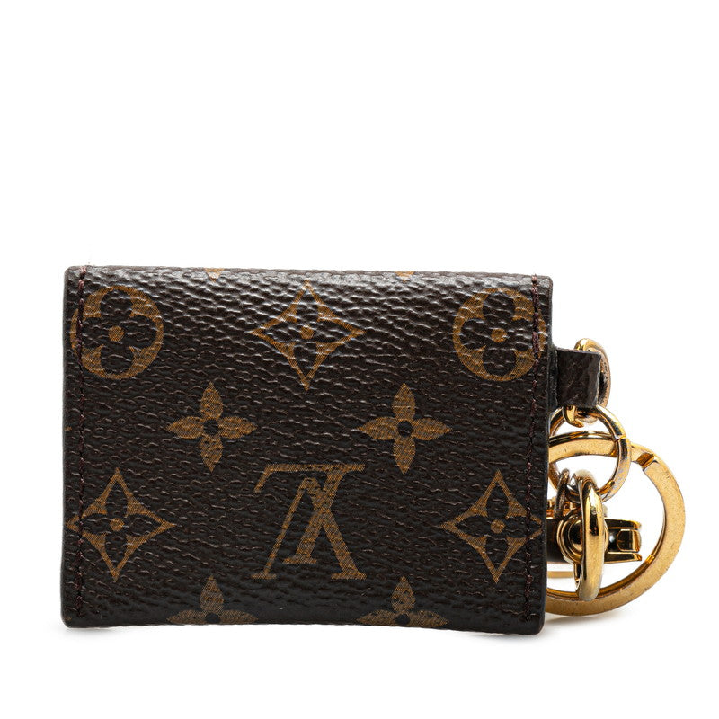 ルイ ヴィトン モノグラム ポルトクレ キリガミ キーホルダー バッグチャーム M69003 ブラウン PVC メッキ レディース LOUIS VUITTON 【中古】