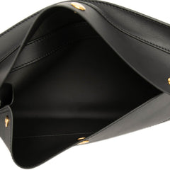 バーバリー ウエストバッグ ボディバッグ ブラック レザー レディース BURBERRY 【中古】