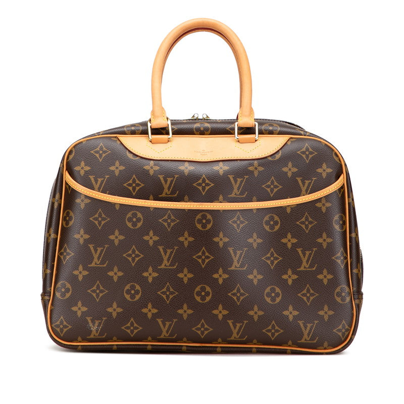 ルイ ヴィトン モノグラム ドーヴィル ハンドバッグ M47270 ブラウン PVC レザー レディース LOUIS VUITTON 【中古】