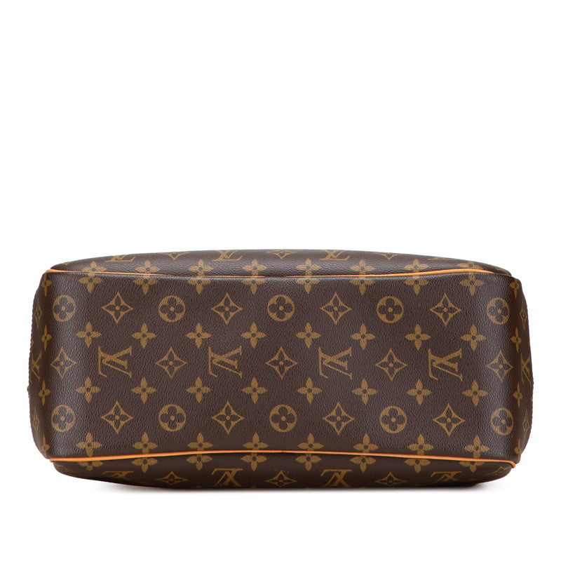 ルイ ヴィトン モノグラム ドーヴィル ハンドバッグ M47270 ブラウン PVC レザー レディース LOUIS VUITTON 【中古】