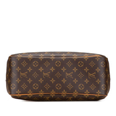 ルイ ヴィトン モノグラム ドーヴィル ハンドバッグ M47270 ブラウン PVC レザー レディース LOUIS VUITTON 【中古】