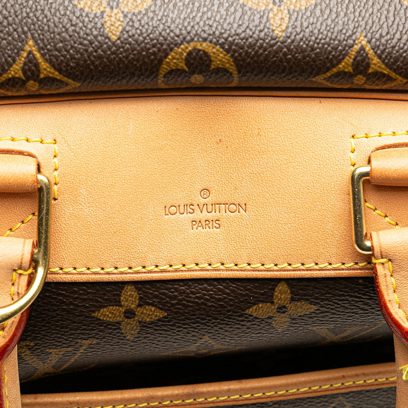 ルイ ヴィトン モノグラム ドーヴィル ハンドバッグ M47270 ブラウン PVC レザー レディース LOUIS VUITTON 【中古】