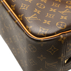ルイ ヴィトン モノグラム ドーヴィル ハンドバッグ M47270 ブラウン PVC レザー レディース LOUIS VUITTON 【中古】