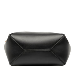 ロエベ パズルフォルド ミニ トートバッグ ショルダーバッグ 2WAY ブラック ベージュ レザー レディース LOEWE 【中古】