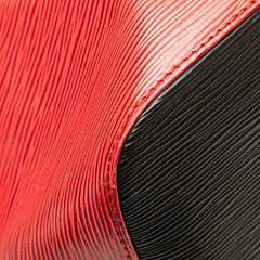 ルイ ヴィトン エピ プチノエ ショルダーバッグ M44172 カスティリアンレッド ノワール ブラック レザー レディース LOUIS VUITTON 【中古】