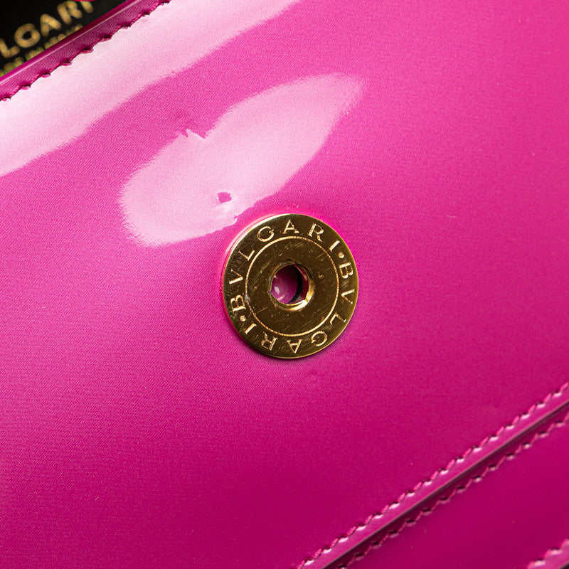 ブルガリ セルペンティ フォーエバー チェーン ショルダーバッグ ピンク エナメル レディース BVLGARI 【中古】