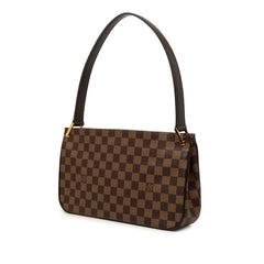 ルイ ヴィトン ダミエ オーバーニュ ワンショルダーバッグ N51129 ブラウン PVC レザー レディース LOUIS VUITTON 中古