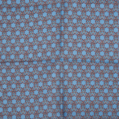 エルメス カレ45 スカーフ ブルー ピンク シルク レディース HERMES 【中古】