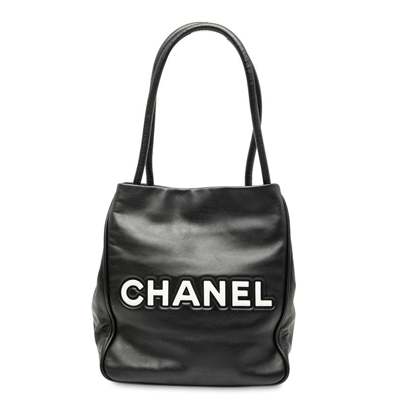 シャネル カメリア ハンドバッグ ショルダーバッグ ブラック ホワイト レザー レディース CHANEL 【中古】